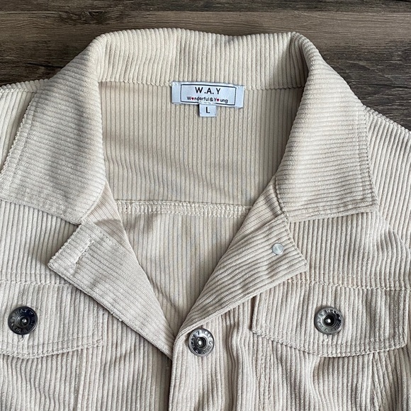 Wonder & Young Women’s Cream Cordury Jacket Size L - Picture 5 of 6